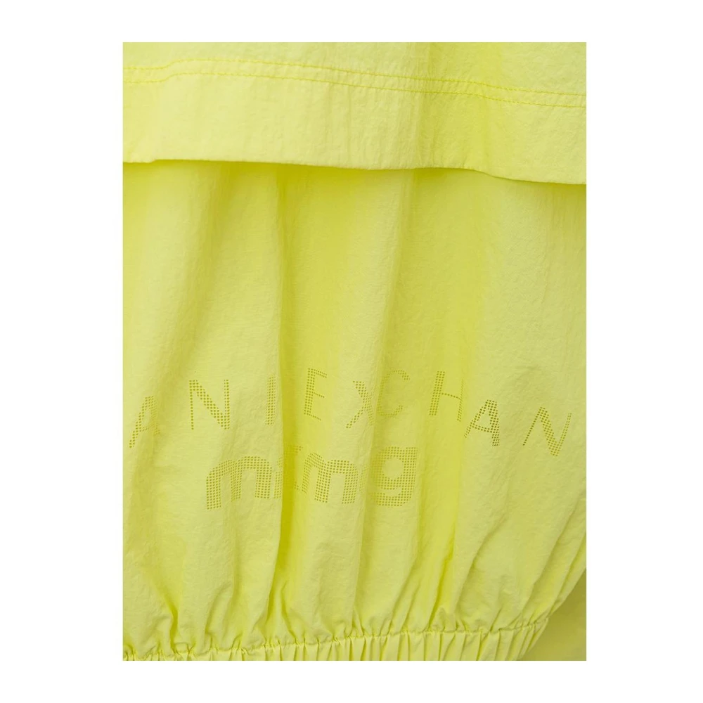 Armani Exchange Gele Polyamide Jas & Jas Yellow Dames