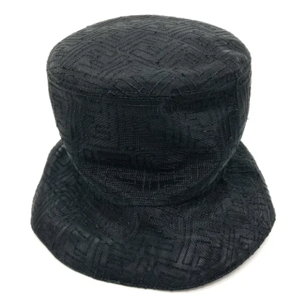 Fendi Vintage Pre-owned Nylon hats Black Dames