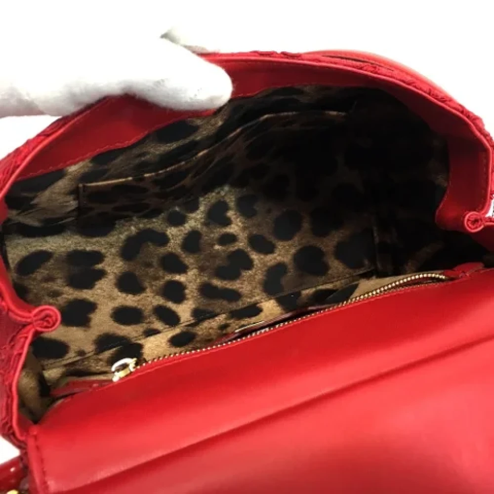 Dolce & Gabbana Pre-owned Leather handbags Red Dames