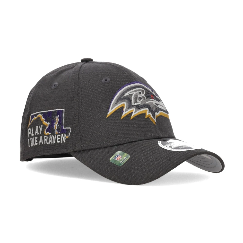 new era Gebogen klep hoed Baltimore Ravens NFL Draft Gray Heren
