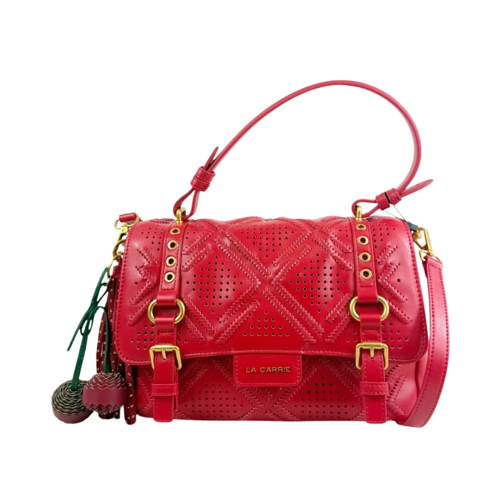 La Carrie Red Handbags, Female, One Size, Labyrinth Atena Medium