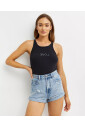 haut-noir-en-coton-a-col-rond