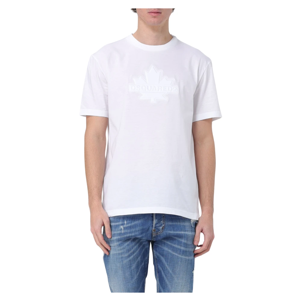 Dsquared2 Regular Fit T-shirt White Heren