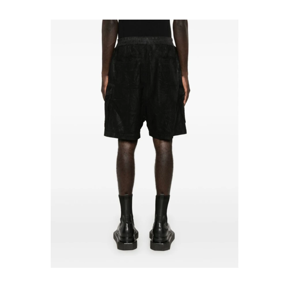 Rick Owens Cargo Black Shorts Black Heren