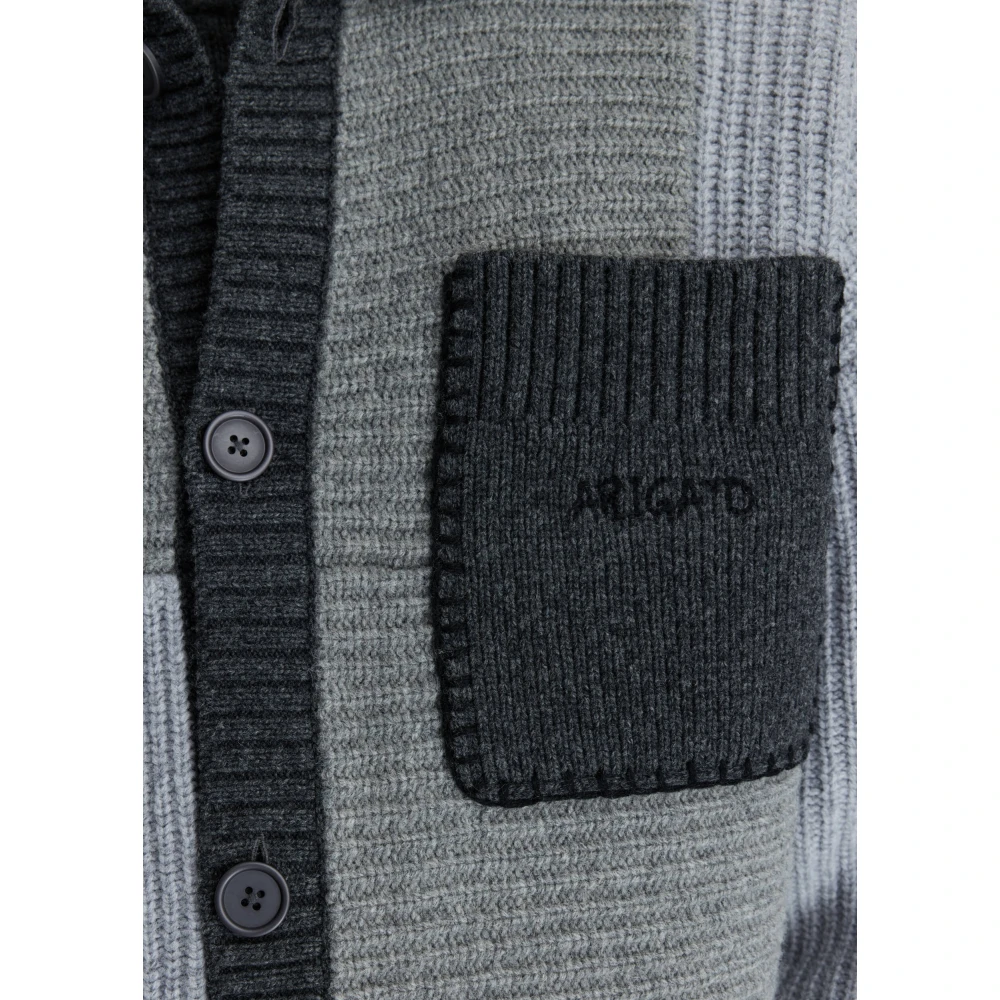 Axel Arigato Franco Patch Cardigan Gray Heren