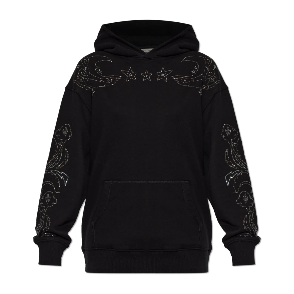 ZADIG & VOLTAIRE - Felpa con cappuccio nera - Donna - Taglia S - Immagine 2
