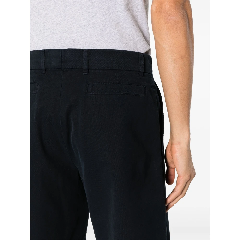 BRUNELLO CUCINELLI Twisted Cotton Gabardine Shorts Blue Heren