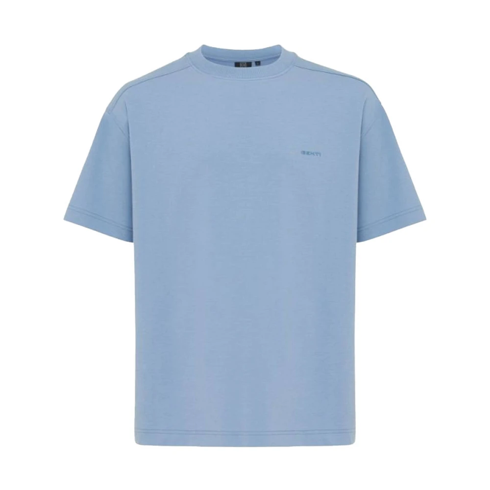 Genti Korte mouw T-shirt J2025-1227 Blue Heren