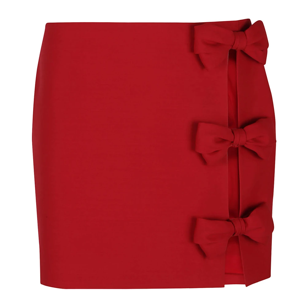 Valentino Garavani Rode Skirt Pant | Solid | Crepe Couture Rood Dames