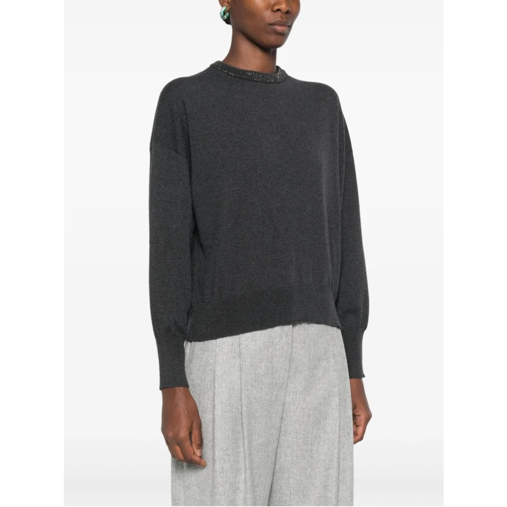 BRUNELLO CUCINELLI Stijlvolle Dames Gebreide Kleding Collectie Gray Dames