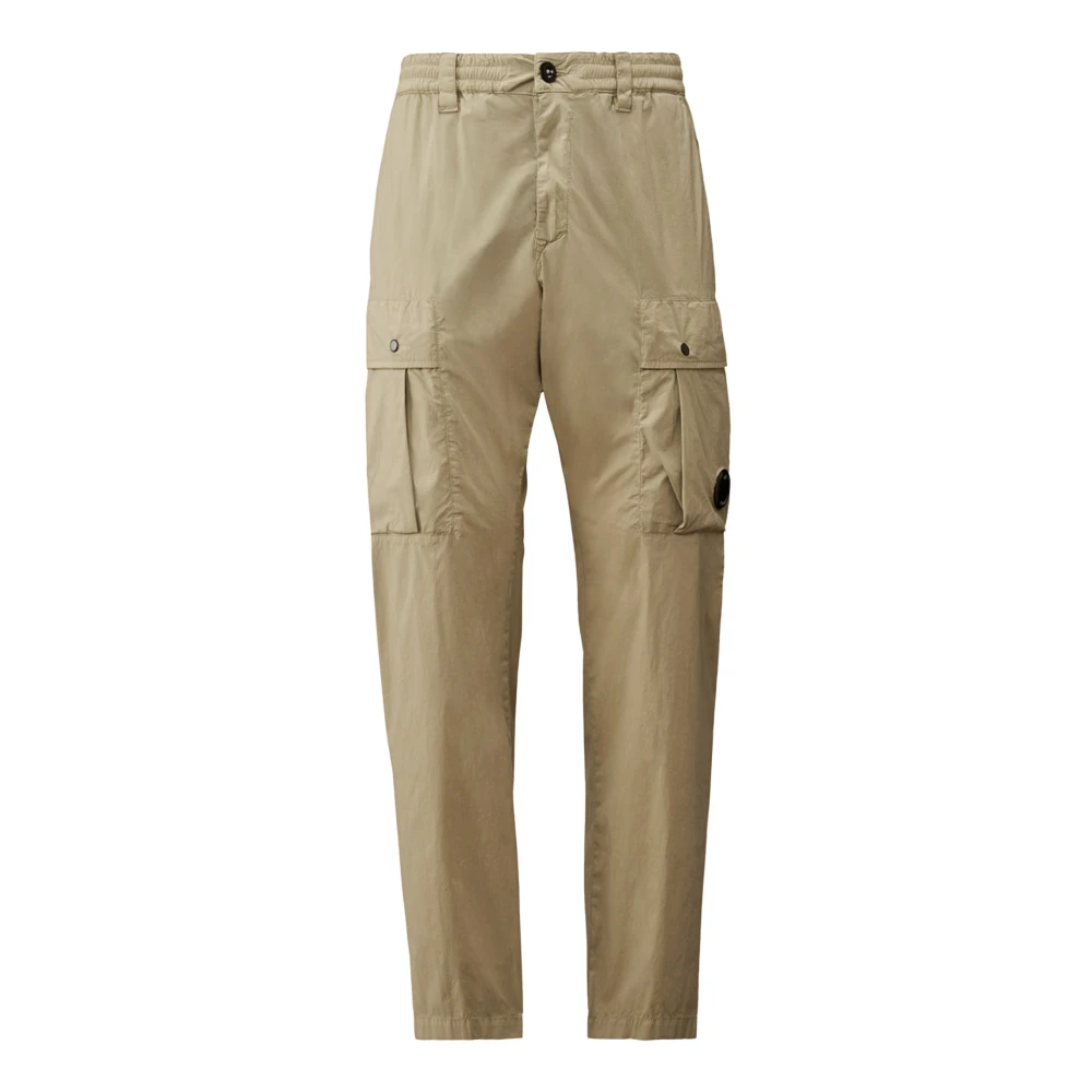 C.p. Company 50 Fili Stretch Cargo Trousers - Male - Slim-Fit Trousers - Beige - S - Trousers