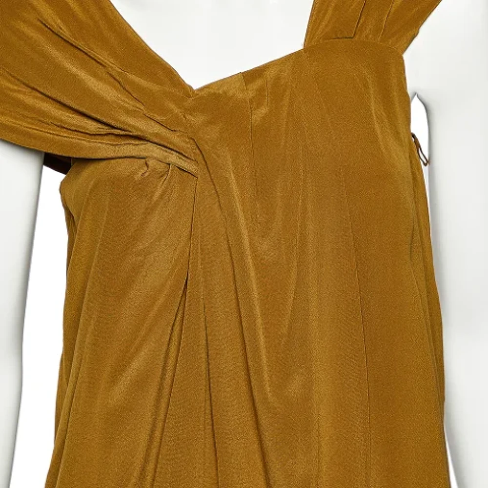 Fendi Vintage Pre-owned Silk tops Brown Dames
