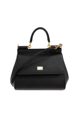 black-foldover-top-shoulder-bag