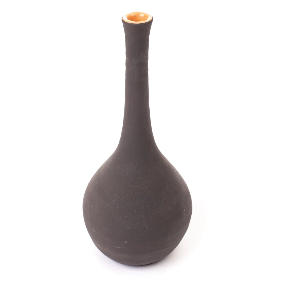 Eleventy Unisex Gray Handcrafted Clay Vase