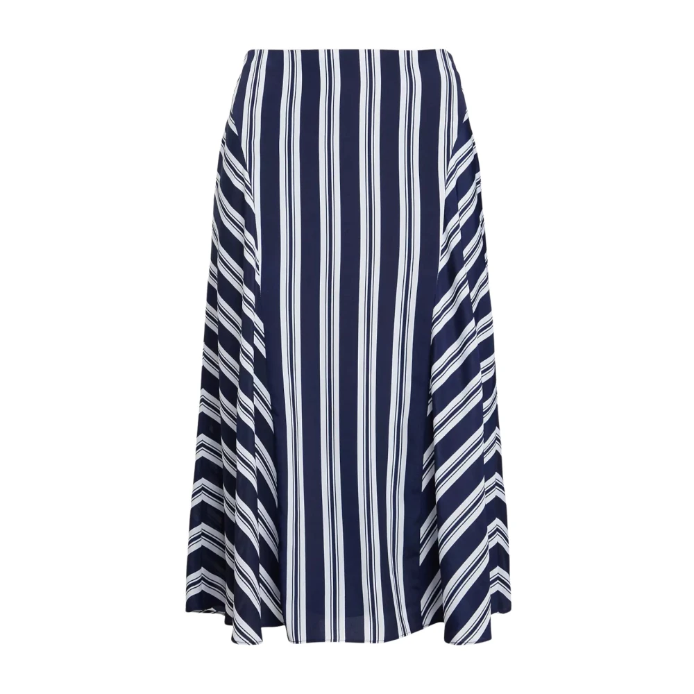 Ralph Lauren Gestreepte midi-rok Blue Dames