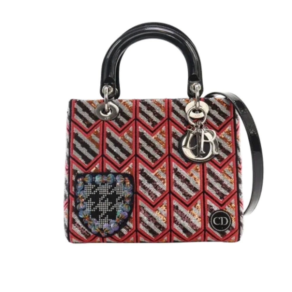Dior Vintage Pre-owned Leather dior-bags Red Dames