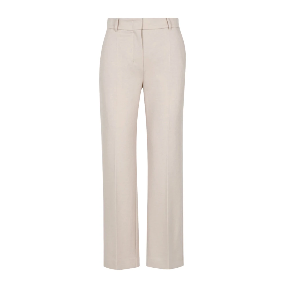 Max Mara Vrouw Beige Broeken Dames, S, Katoen, S Broeken