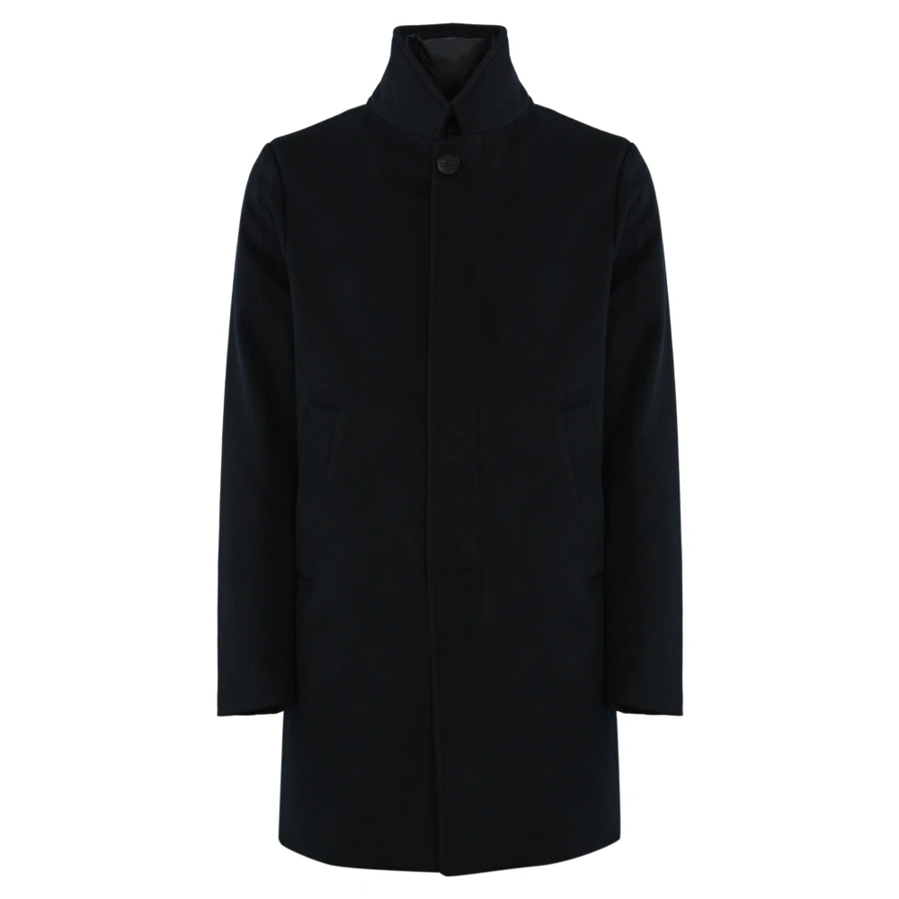 Duno Zwarte Jas Cappotto Black Heren