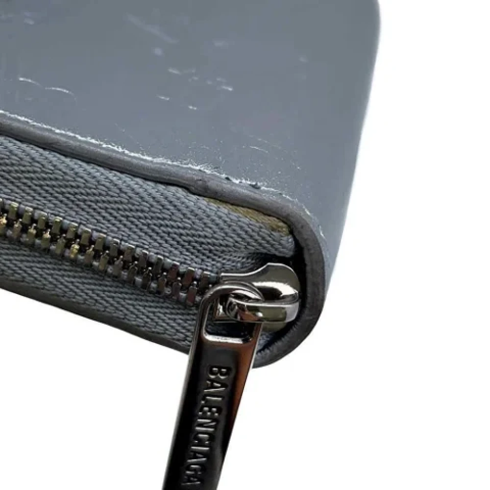 Balenciaga Vintage Pre-owned Leather wallets Gray Dames