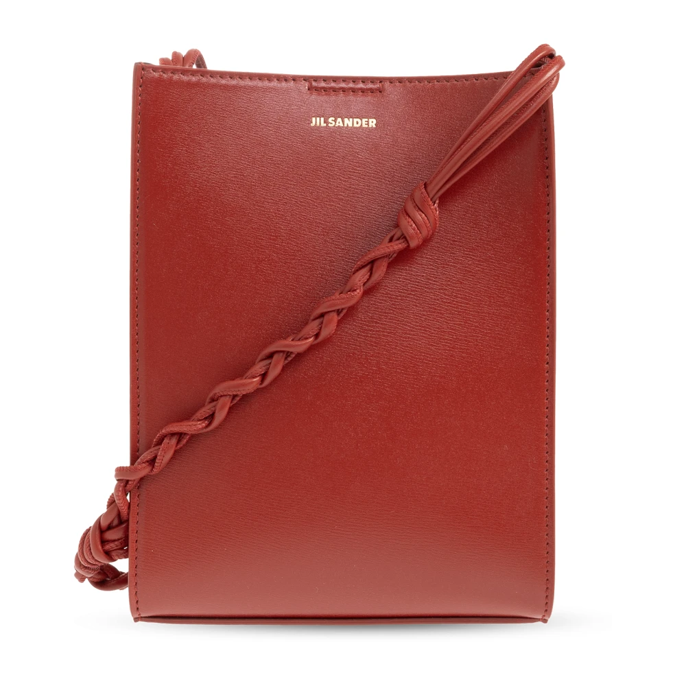 Jil Sander Tangle Kleine schoudertas met logo Red Dames