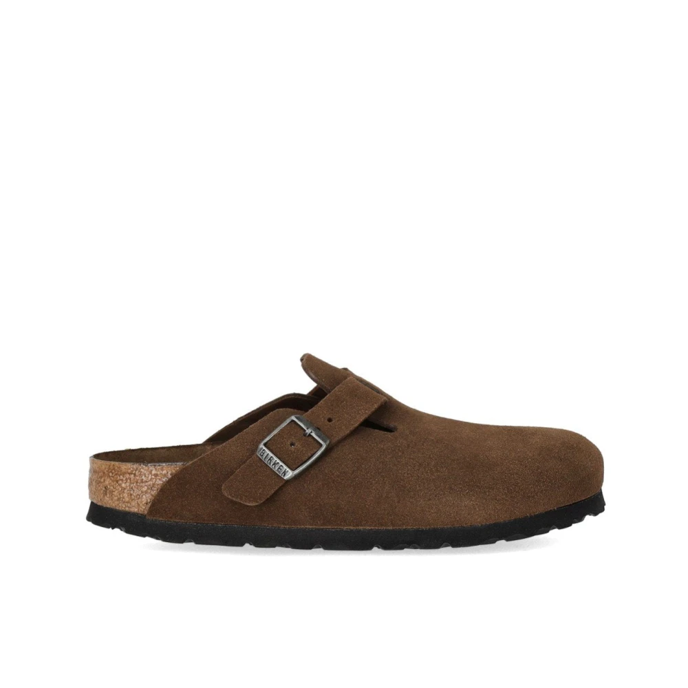 Birkenstock Brown Mules, Female, 4 Uk, Boston Soft Footbed Carafe Tonal Clog Narrow Fit