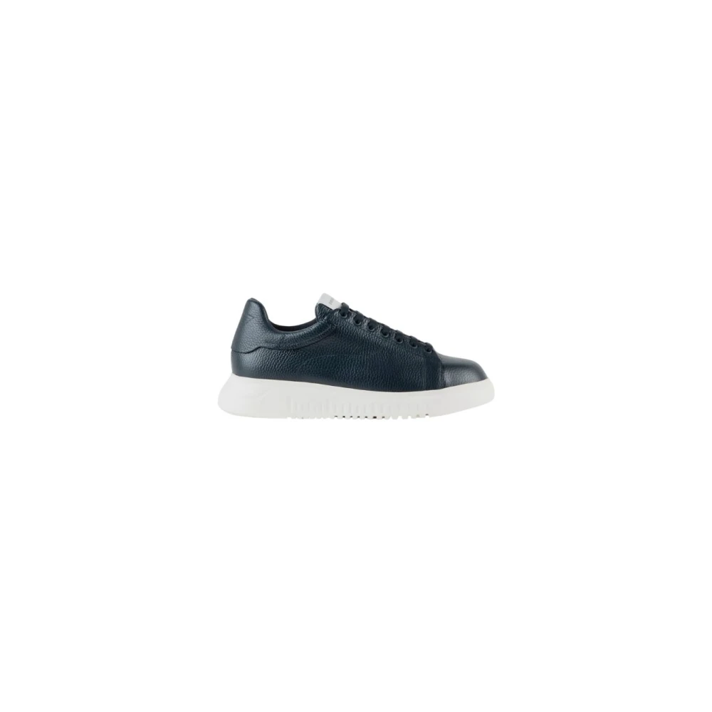 Emporio Armani Men's Blue Classic Sneakers