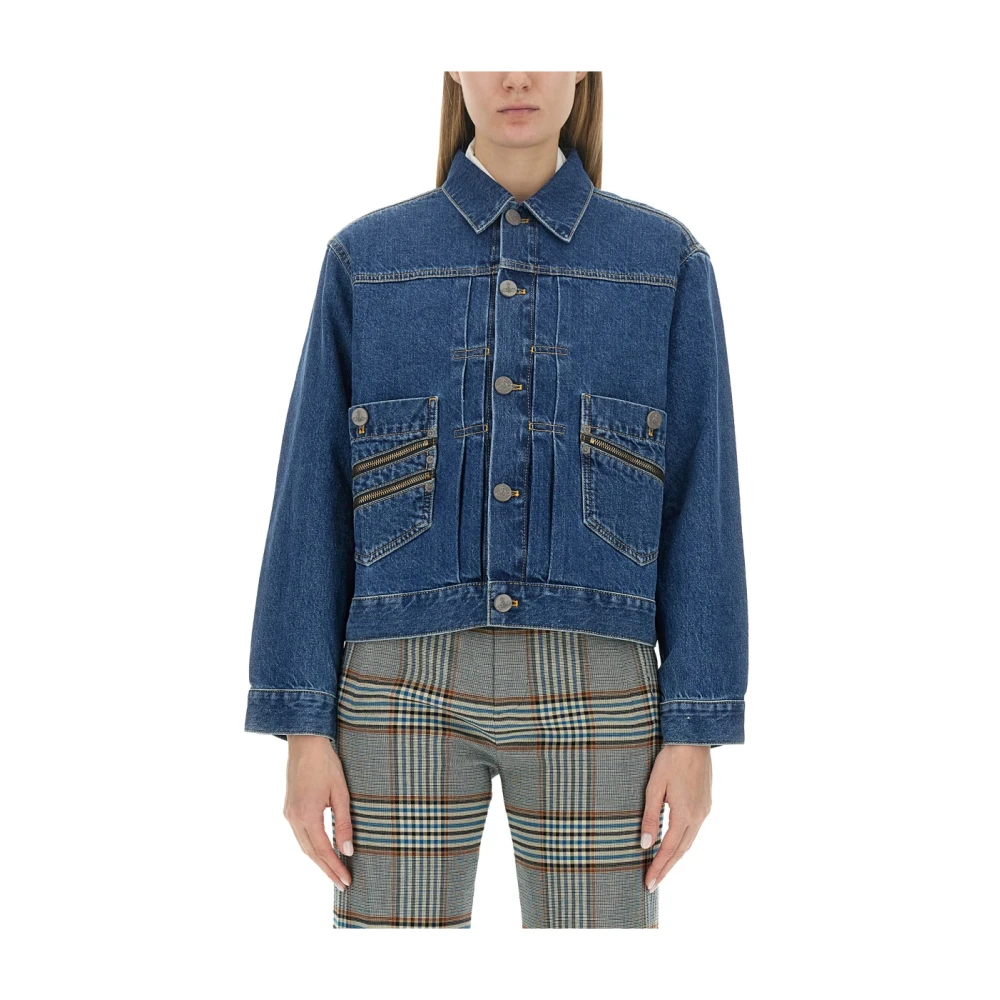 Vivienne Westwood Stijlvolle Denimjas voor Vrouwen Blue Dames