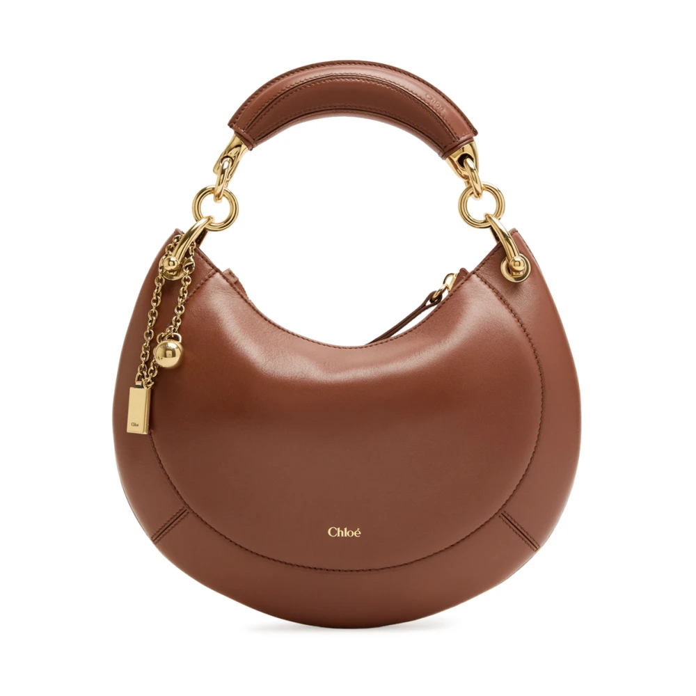 Chloé Brown Banana Zipped Hobo - Female - Handbags - One Size - Bags