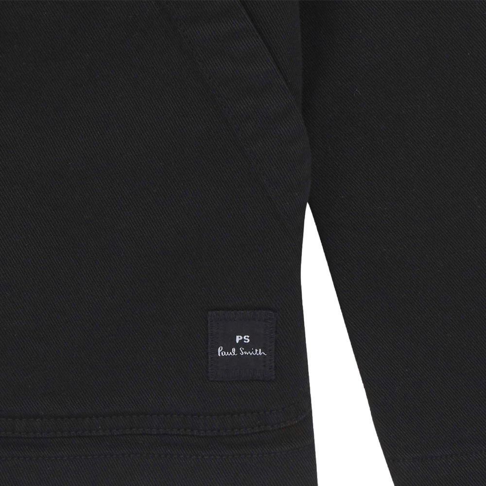 PS By Paul Smith Zwart Overshirt Katoenmix Knoopsluiting Black Heren