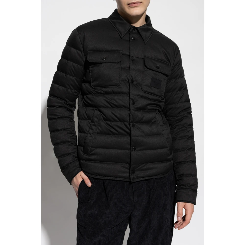 Dolce & Gabbana Jas met logo Black Heren