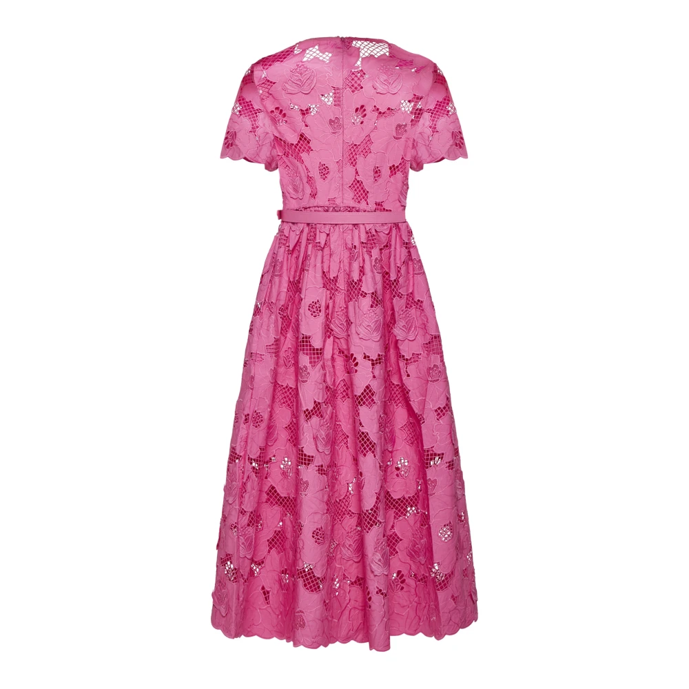 Self Portrait Roze Midi Jurk Pink Dames