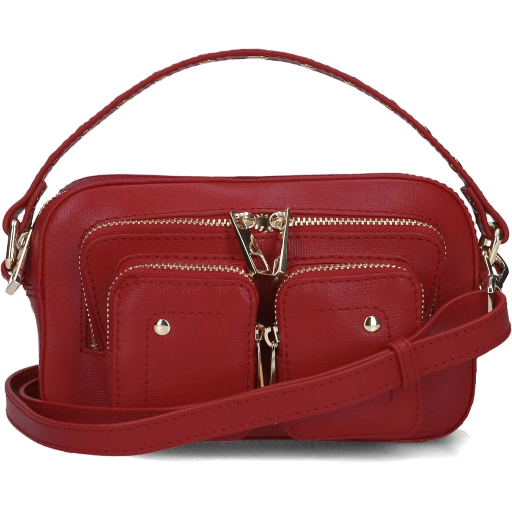 Núnoo Rode leren schoudertas Helena Florence Red Dames
