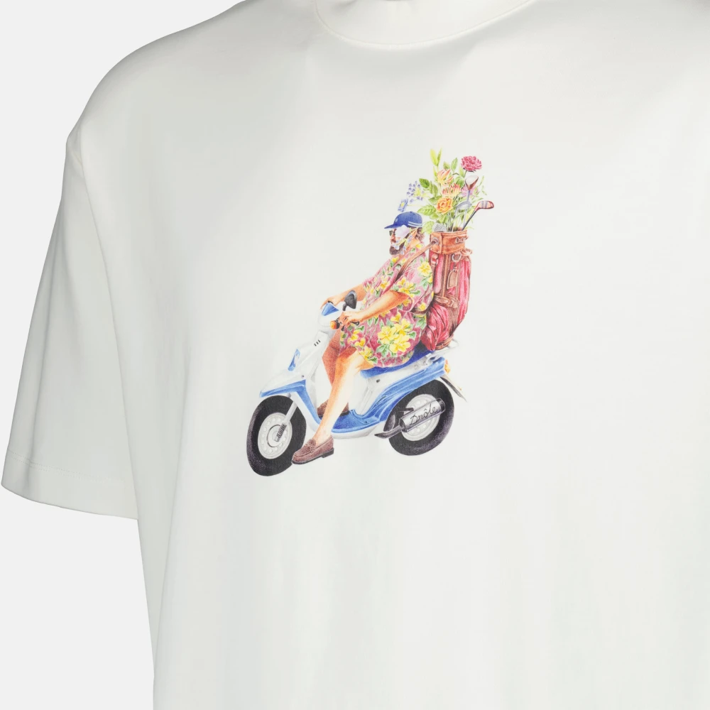 Drole de Monsieur Heren Golf T-shirt Lente-Zomer 2025 White Heren