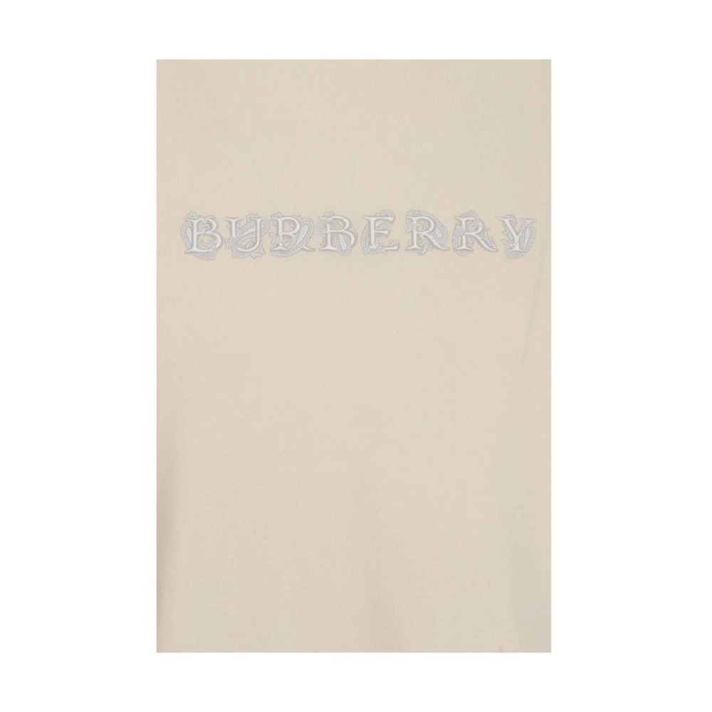 Burberry Monogram Ribbed T-Shirt Beige Heren