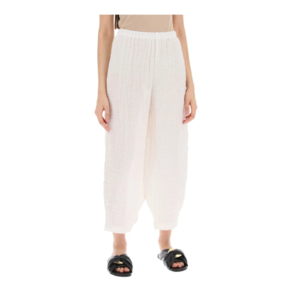 By Malene Birger Gekreukelde Linnen Mikele Broek By Herenne Birger White Dames