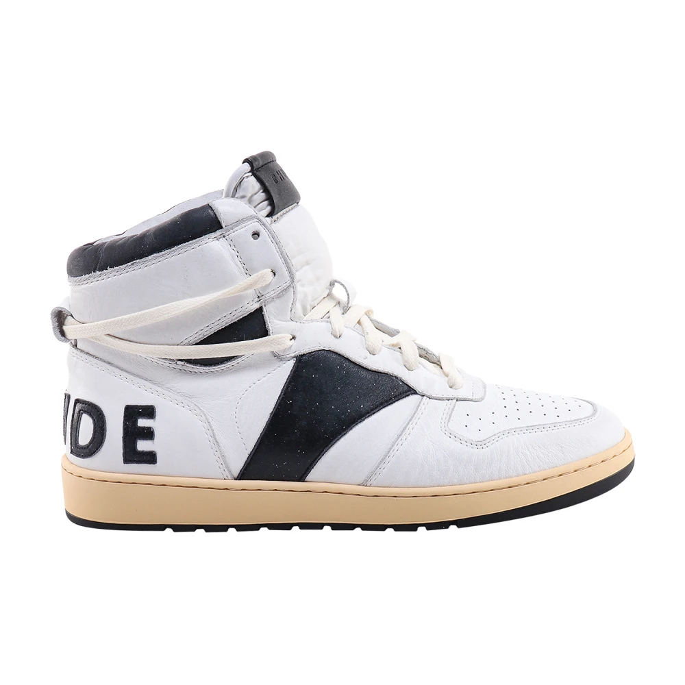 Rhude Vintage Leren Sneakers Heren Schoenen Wit