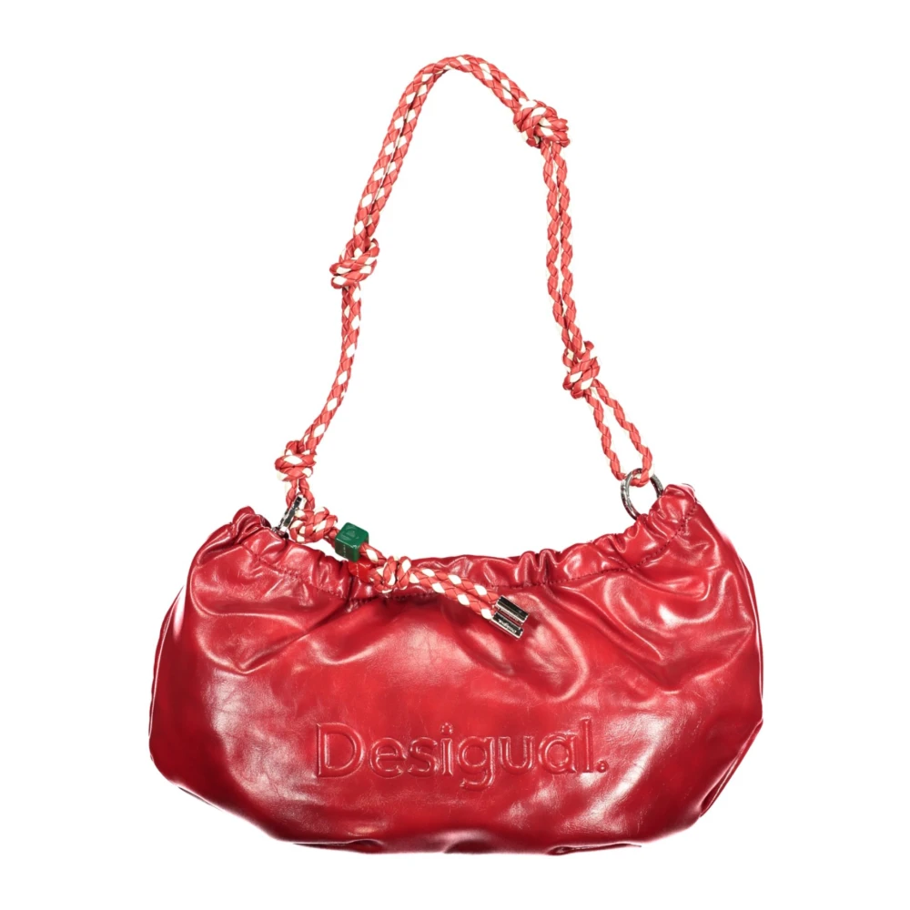 Desigual Women's Red Half Logo Waverly Bag