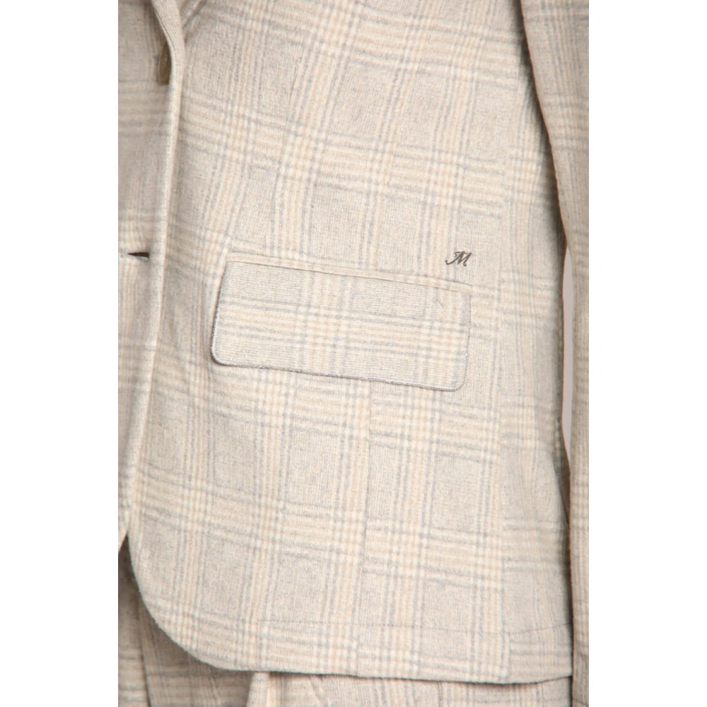 Mason's Helena Damesblazer met Glen Check Patroon Gray Dames