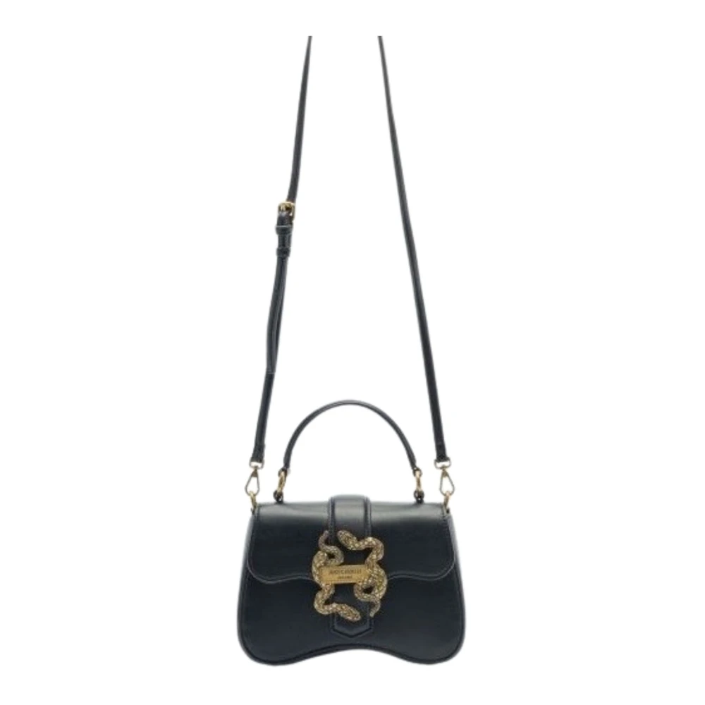 Just Cavalli Iconische Slangen Dames Tassen Collectie Black Dames