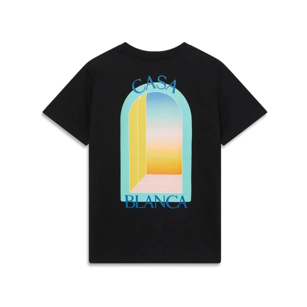 Casablanca Kleurrijk T-shirt Black Heren