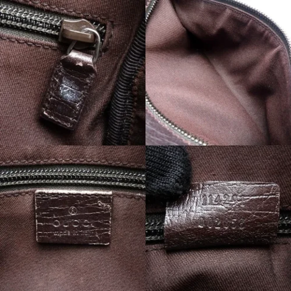 Gucci Vintage Pre-owned Leather shoulder-bags Beige Dames