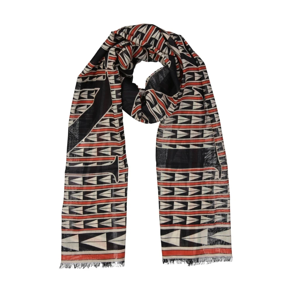 Lanvin Wollen Sjaal Geometrisch Patroon Vrouwen Multicolor Unisex