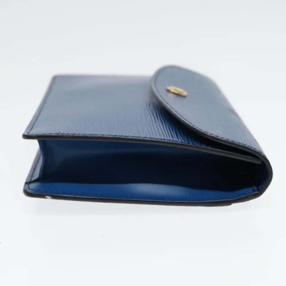 Louis Vuitton Vintage Pre-owned Leather clutches Blue Dames