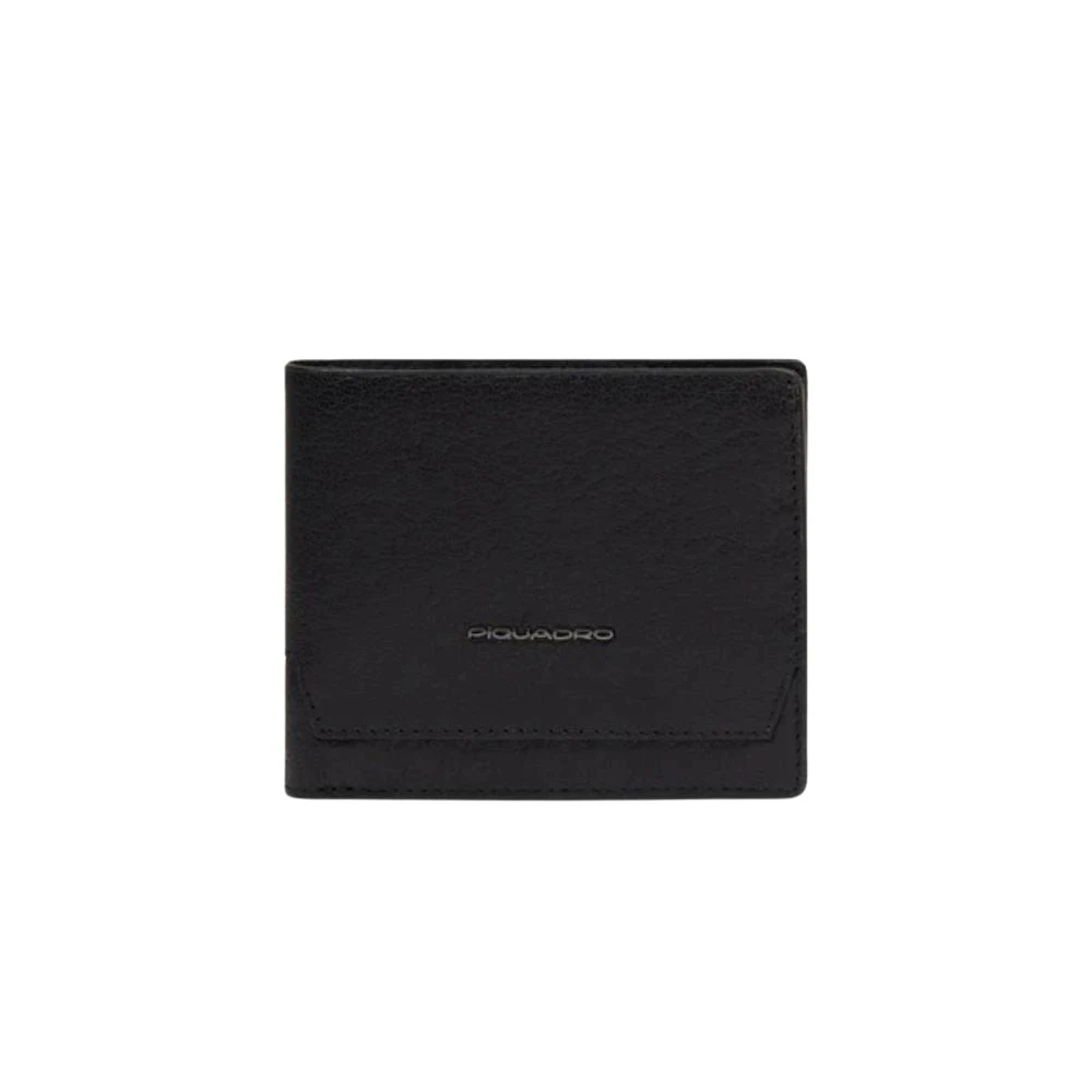 Piquadro Mannelijk Zwart Accessoires Heren, One Size, Leer, Portafogli
