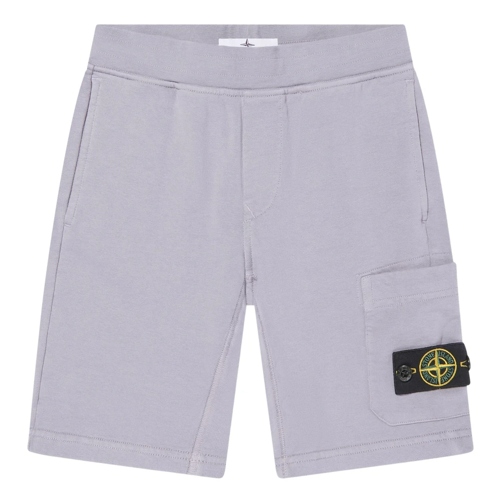 Stone Island Men's Purple Logo Pocket Shorts