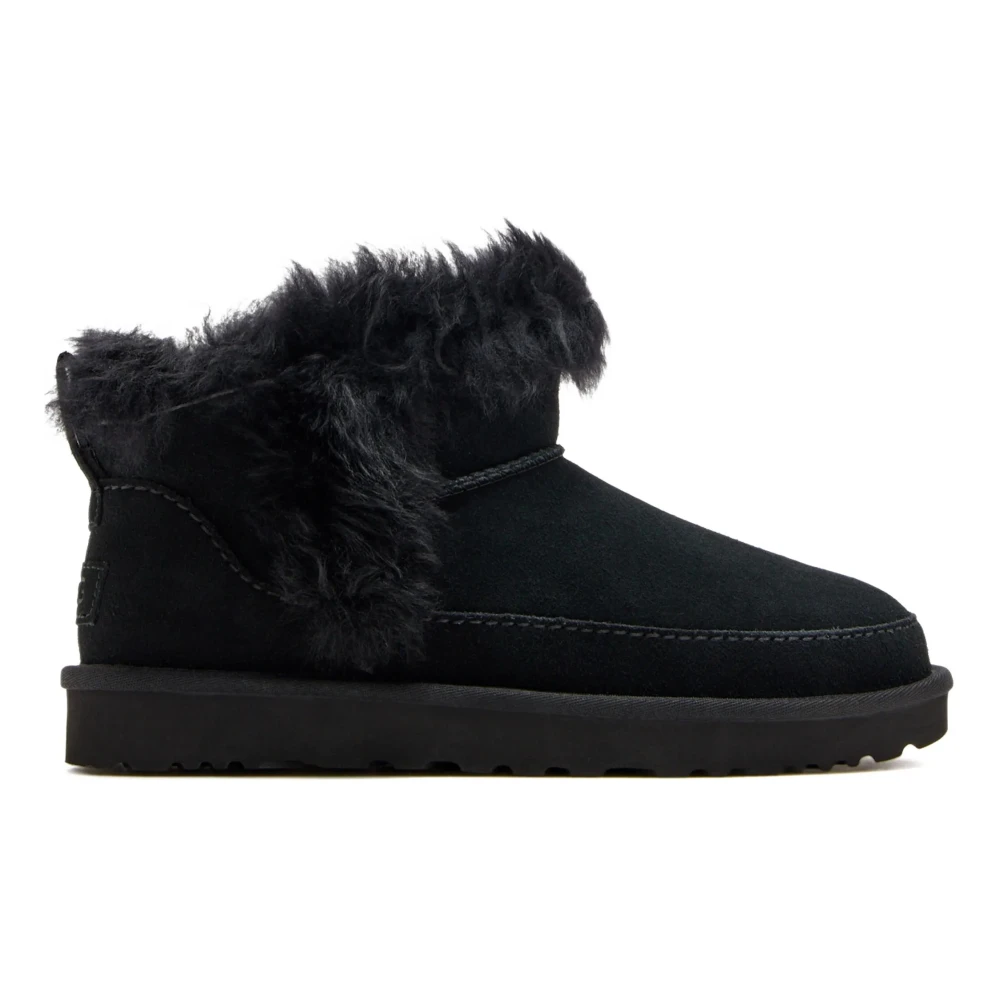 Ugg Black Classic Ultra Mini Chalet Boot - Female - Winter Boots - 5 Uk - Shoes