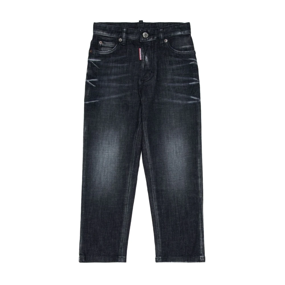 Dsquared2 Boys Black Straight Denim Jeans - Jeans - 14 Y - Kids