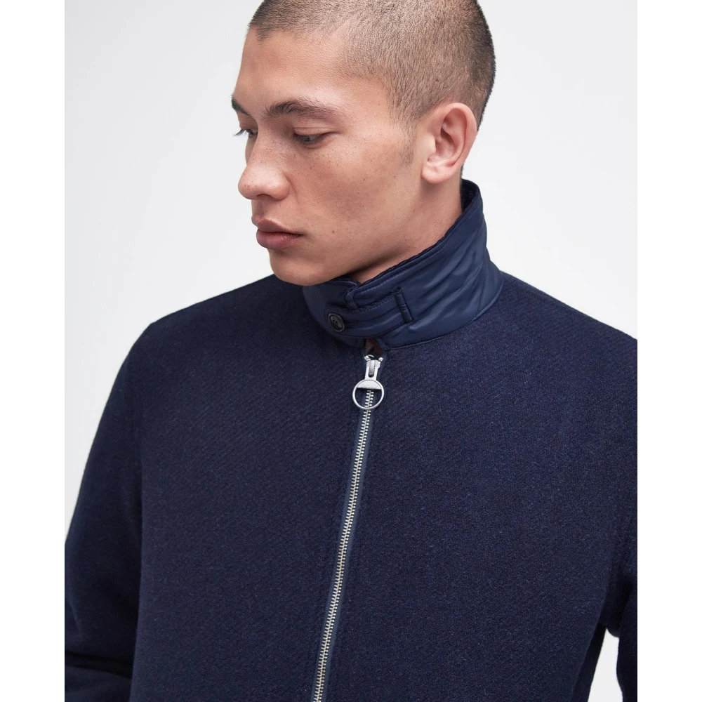 Barbour Foulton Wollen Jas Blue Heren