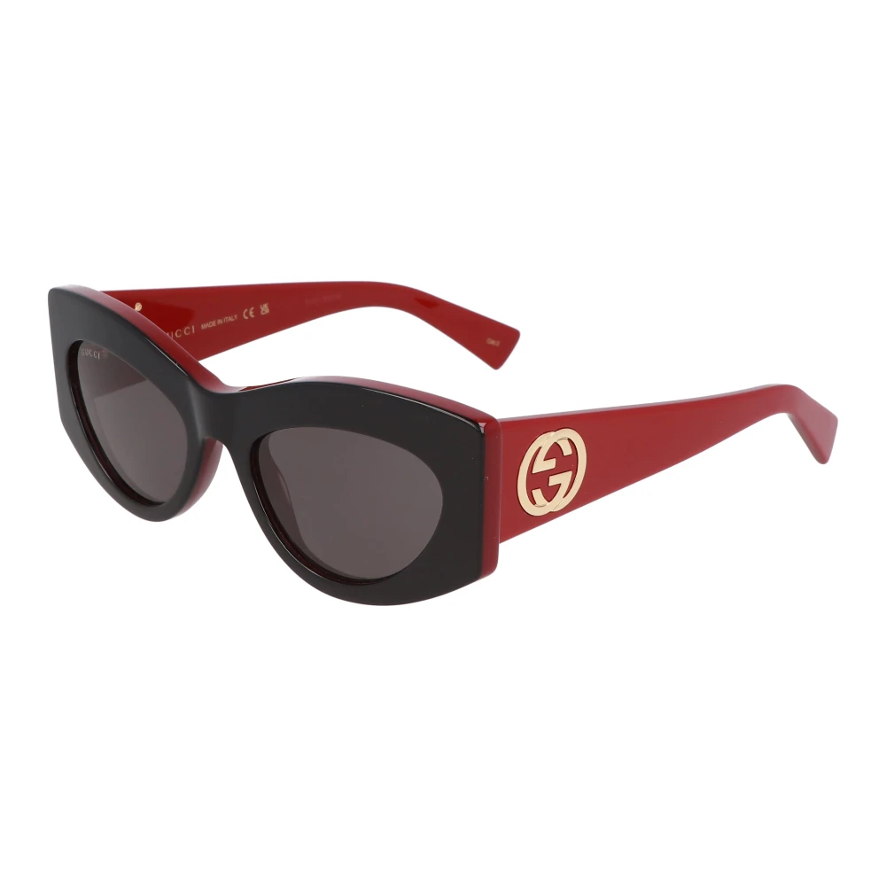 Gucci Unisex Red Sunglasses, 53 Mm, Cat Eye Sunglasses Gg1843s