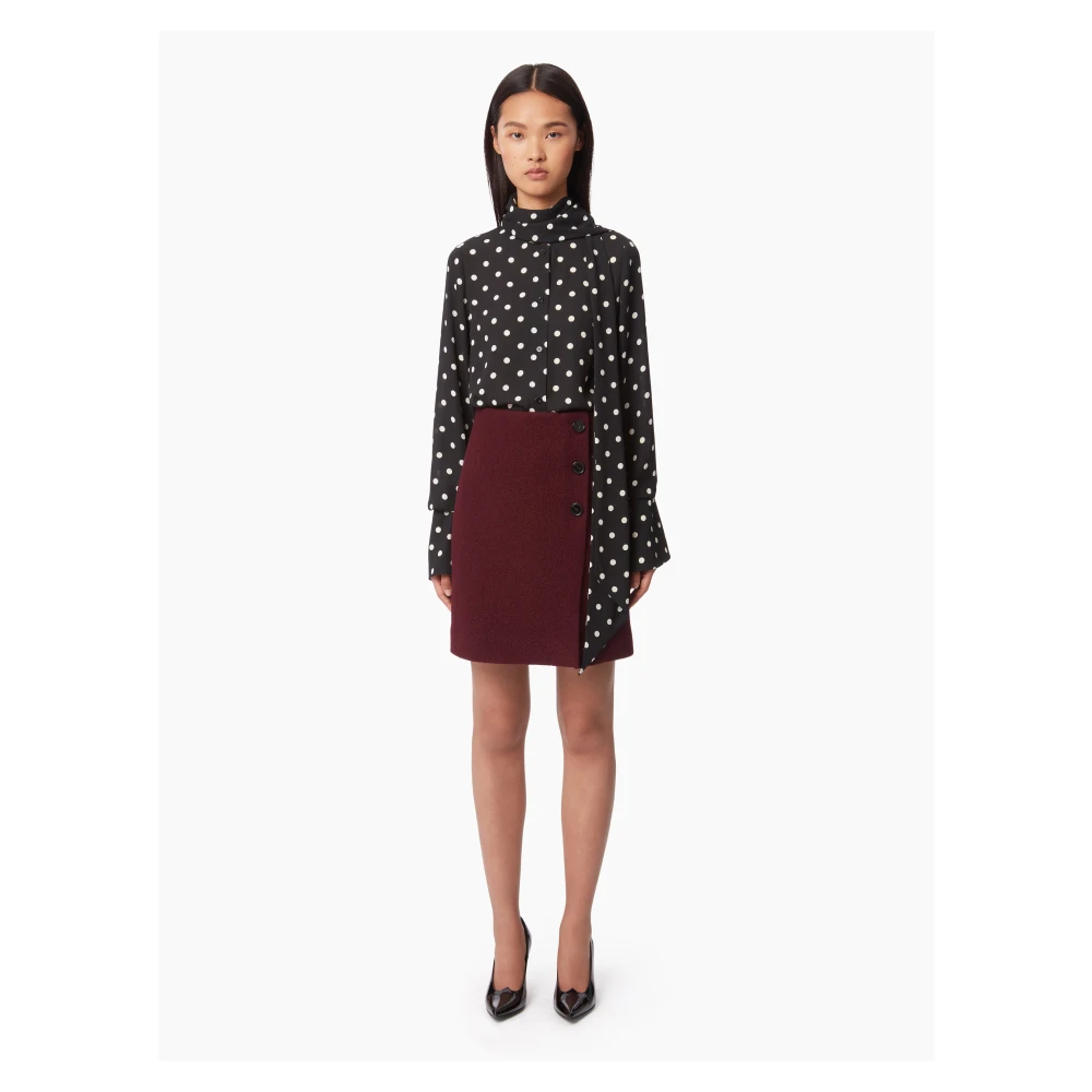 Nina Ricci Zwarte Strik Shirt Stijlvol Black Dames